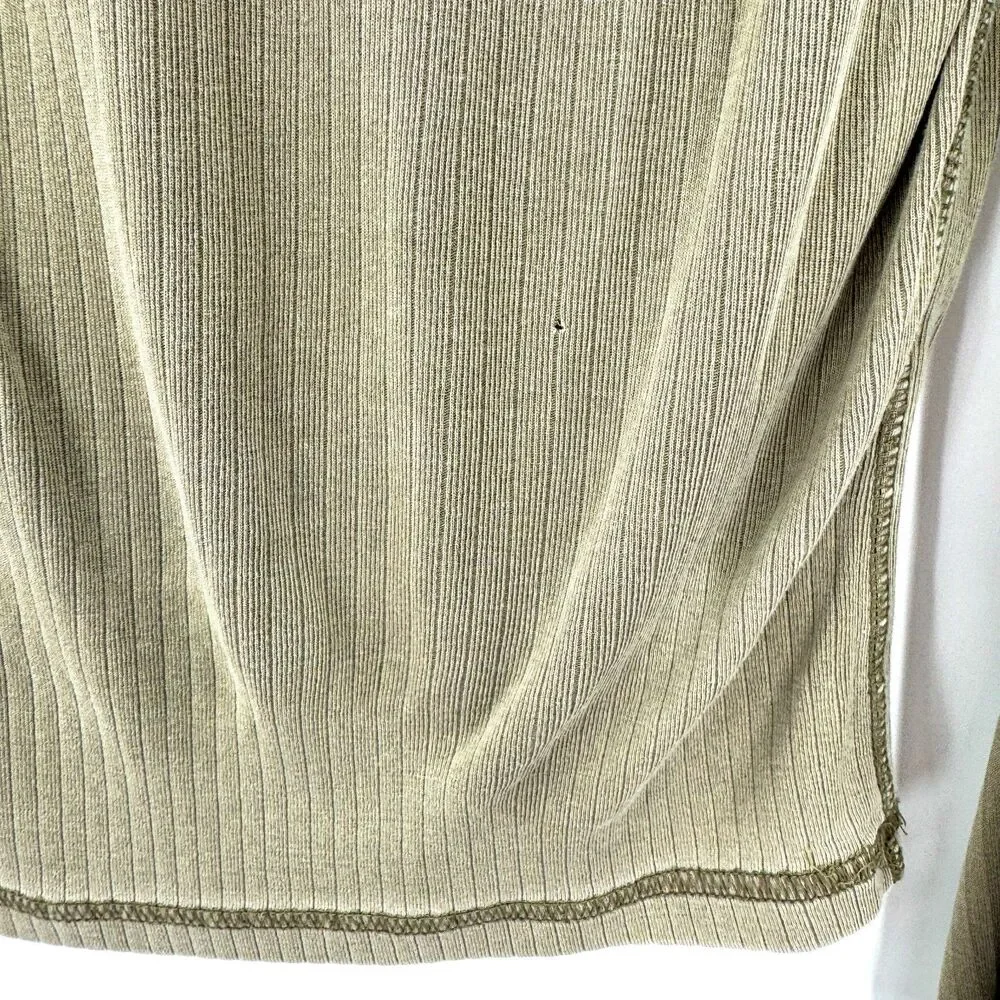 FREE PEOPLE Intimately Free Light Green Long Sleeve Turtleneck Size M